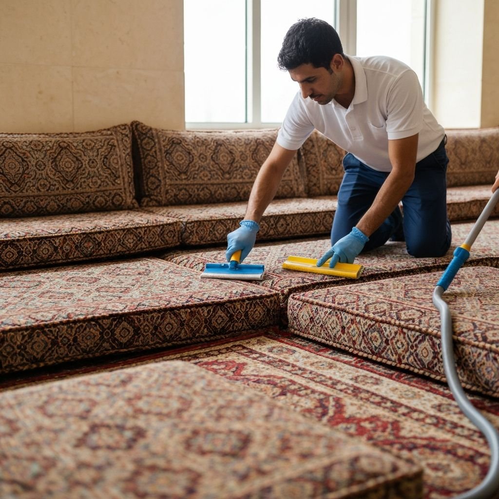 Majlis sofa cleaning