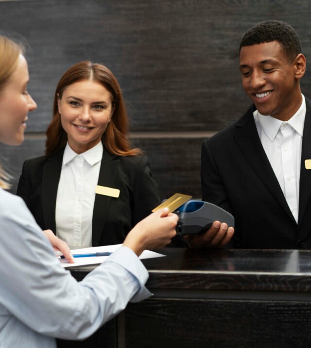 receptionists-elegant-suits-during-work-hours